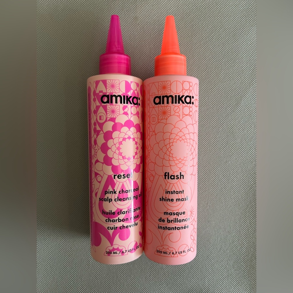 Amika reset scalp oil and flash mask Set